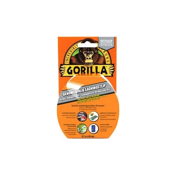 Gorilla Reparasjonsteip Gorilla, 8,2 m x 48 mm v:5072427 Gorilla Reparasjonsteip Gorilla, 8,2 m x 48 mm v:5072427