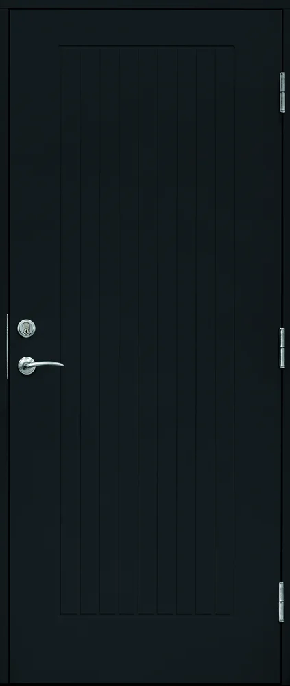 Ytterdør Saga 110×210 cm sort venstre v:8643073 Ytterdør Saga 110×210 cm sort venstre v:8643073