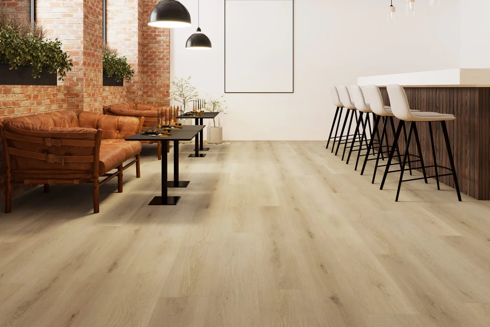 Vinylgulv Firmfit Silent 7130 med korkunderlag og opptil 21 dB lydreduksjon v:3496836