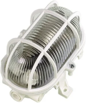 Gelia Gitterarmatur, oval, 60 W, IP44, hvit v:1336616