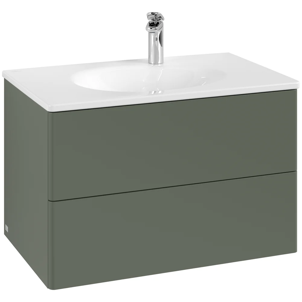 V&B ANTAO SERVANTSKAP 2 SKUFFER GLATT 788X504X496 GRØNN v:6746760