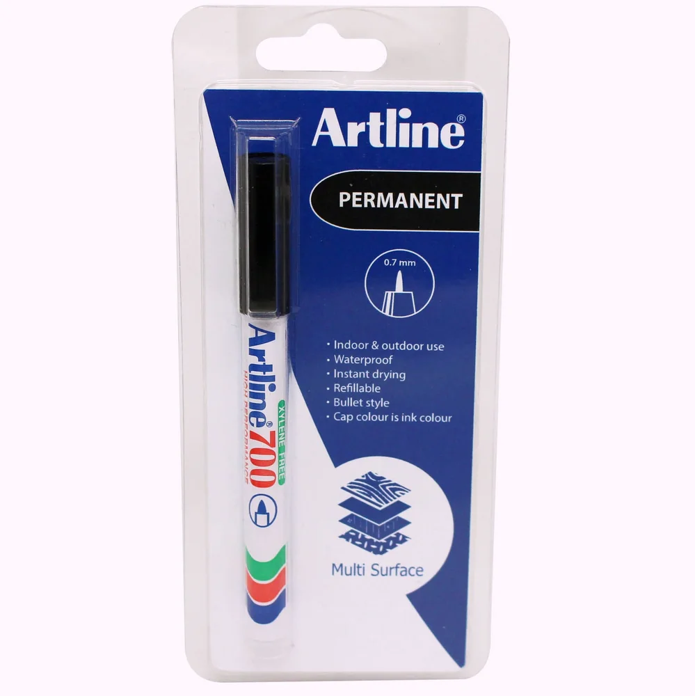 Artline Merkepenn 700, 0,7 mm spiss, svart v:4163106 Artline Merkepenn 700, 0,7 mm spiss, svart v:4163106