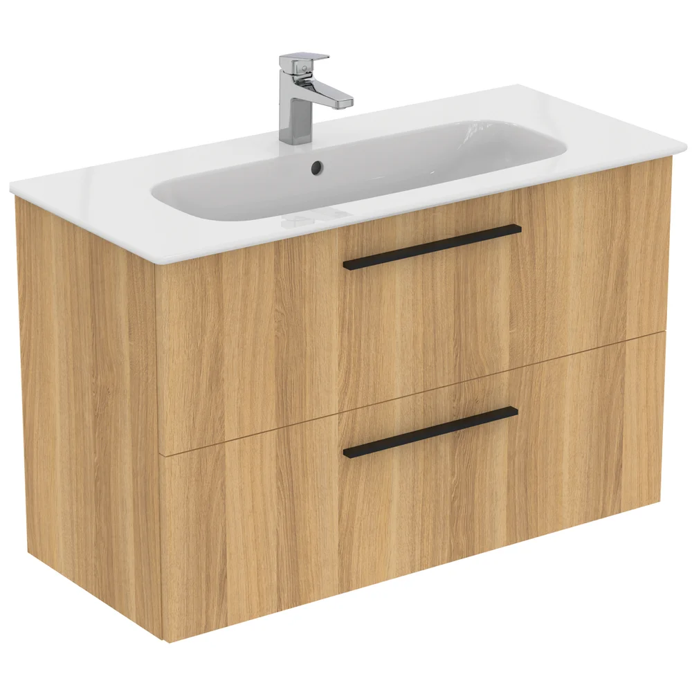 IDEAL STANDARD I.LIFE A BADEROMSMØBEL 1040X460 NATURAL OAK M/SORT HÅNDTAK v:8170474 IDEAL STANDARD I.LIFE A BADEROMSMØBEL 1040X460 NATURAL OAK M/SORT HÅNDTAK v:8170474