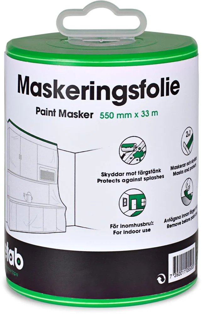ETAB MASKERINGSFOLIE M HÅLLARE 4615 550MMX33M v:8090662 ETAB MASKERINGSFOLIE M HÅLLARE 4615 550MMX33M v:8090662