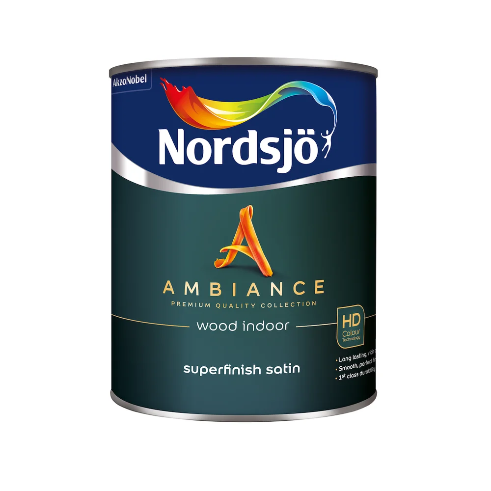 NORDSJØ AMBIANCE SUPERFINISH SATIN DØR/LIST BW 1L v:4300464 NORDSJØ AMBIANCE SUPERFINISH SATIN DØR/LIST BW 1L v:4300464