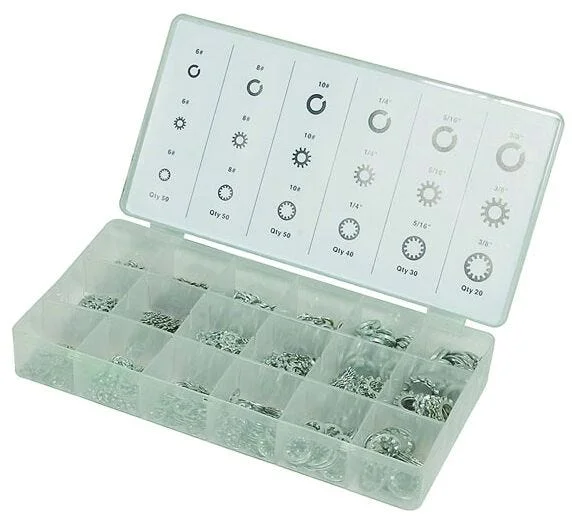 4-USE LÅSESKIVER SORTIMENT 720 STK v:9127666