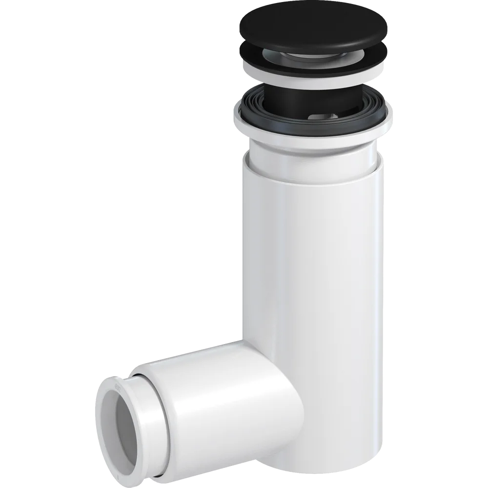 PREVEX EASYCLEAN VANNLÅS M/POP-UP VENTIL MATT SORT Ø 32/40 MM v:2106796 PREVEX EASYCLEAN VANNLÅS M/POP-UP VENTIL MATT SORT Ø 32/40 MM v:2106796