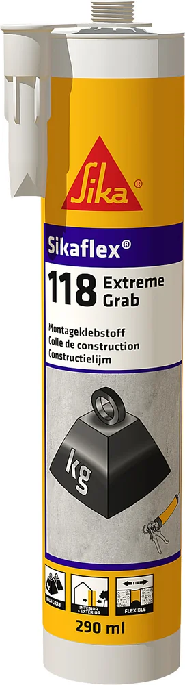 Monteringslim sikaflex-118 extreme grab hvit v:3432177