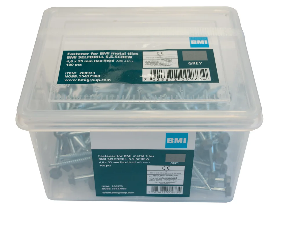 Aerodek Skruer Lange 4,6X55Mm Grå 100Stk – Bmi Group v:2093197