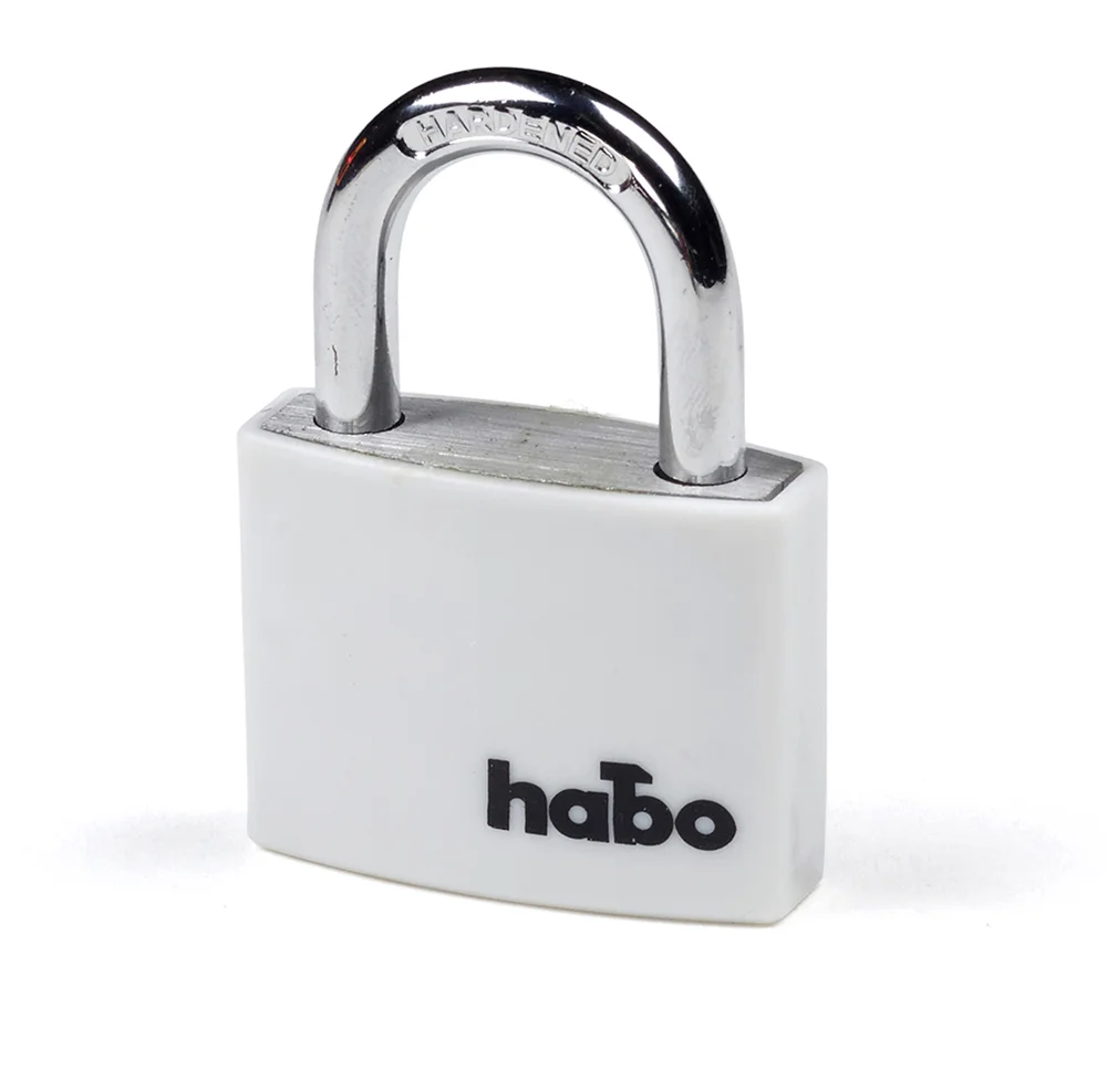 Habo hengelås 703-40 hvit v:5195440