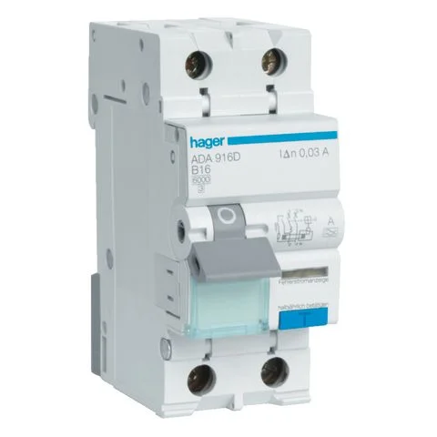 ADA956G Hager Personbeskyttelsesautomat 3028257