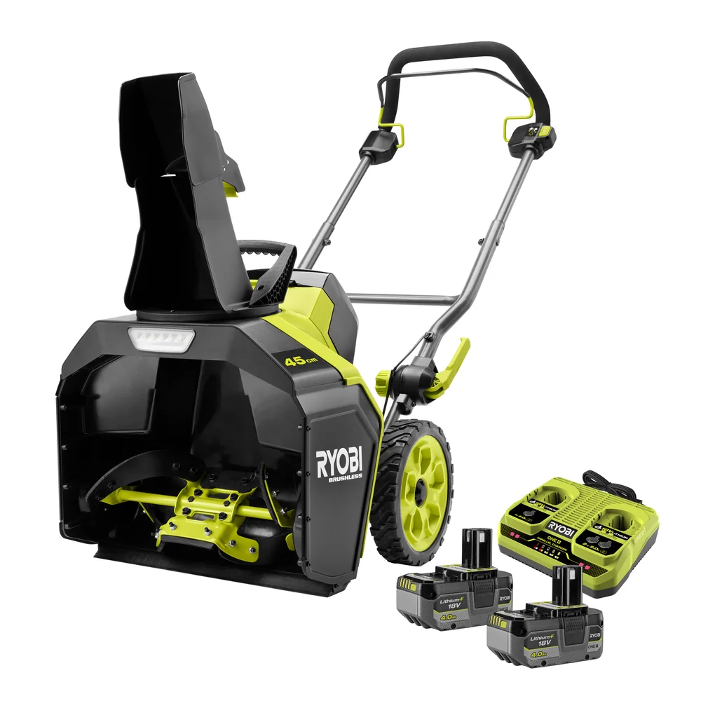 Ryobi RY18STX45A-240 snøfreser 45 cm med batteri og lader v:6311821
