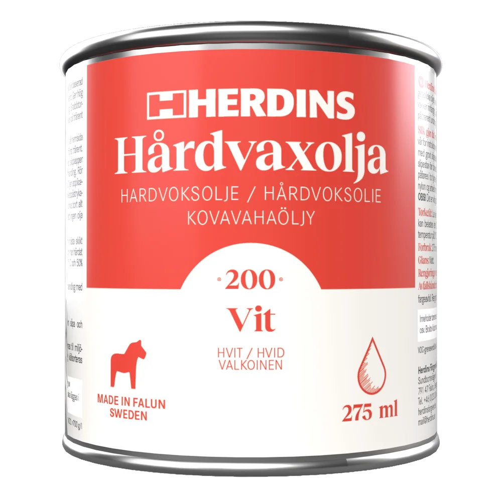 Herdins Hardvoksolje hvit, 275 ml v:1177145