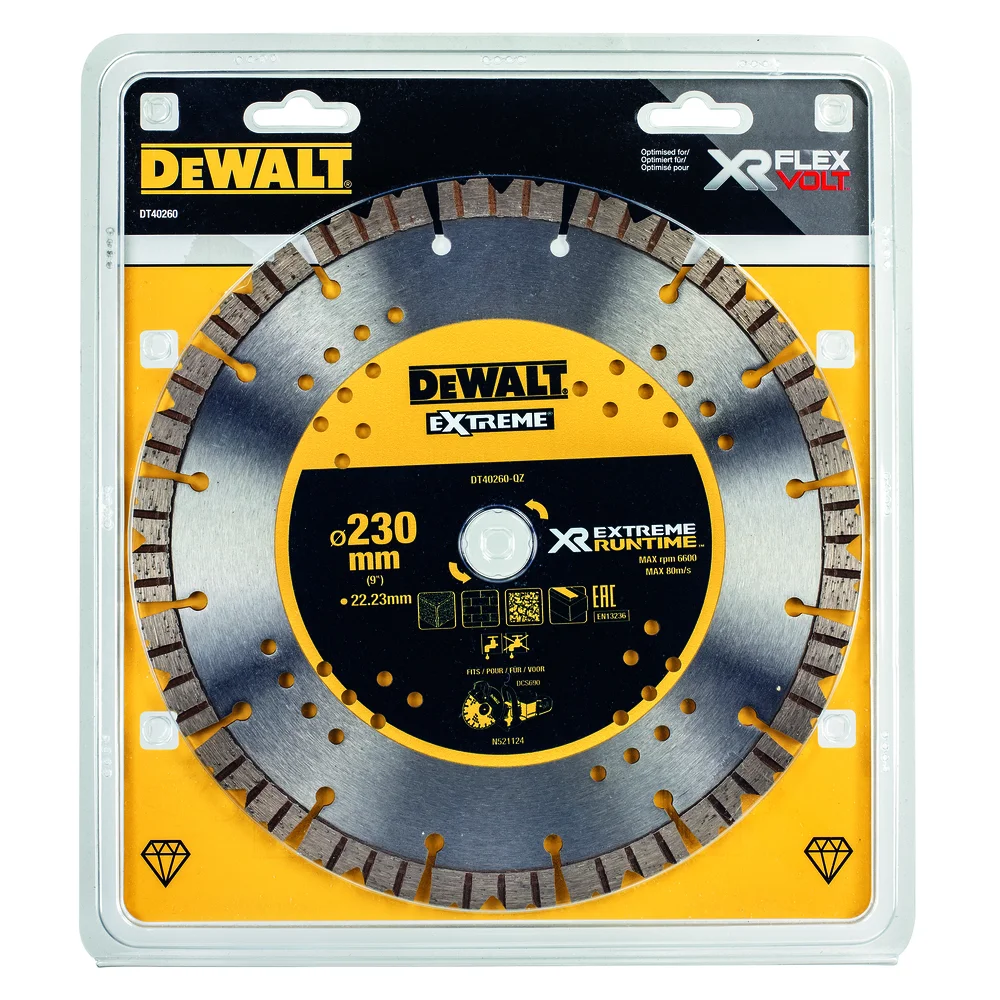Dewalt Diamantskive DT40260-QZ, 230×22, 3×3 mm v:9627827 Dewalt Diamantskive DT40260-QZ, 230×22, 3×3 mm v:9627827