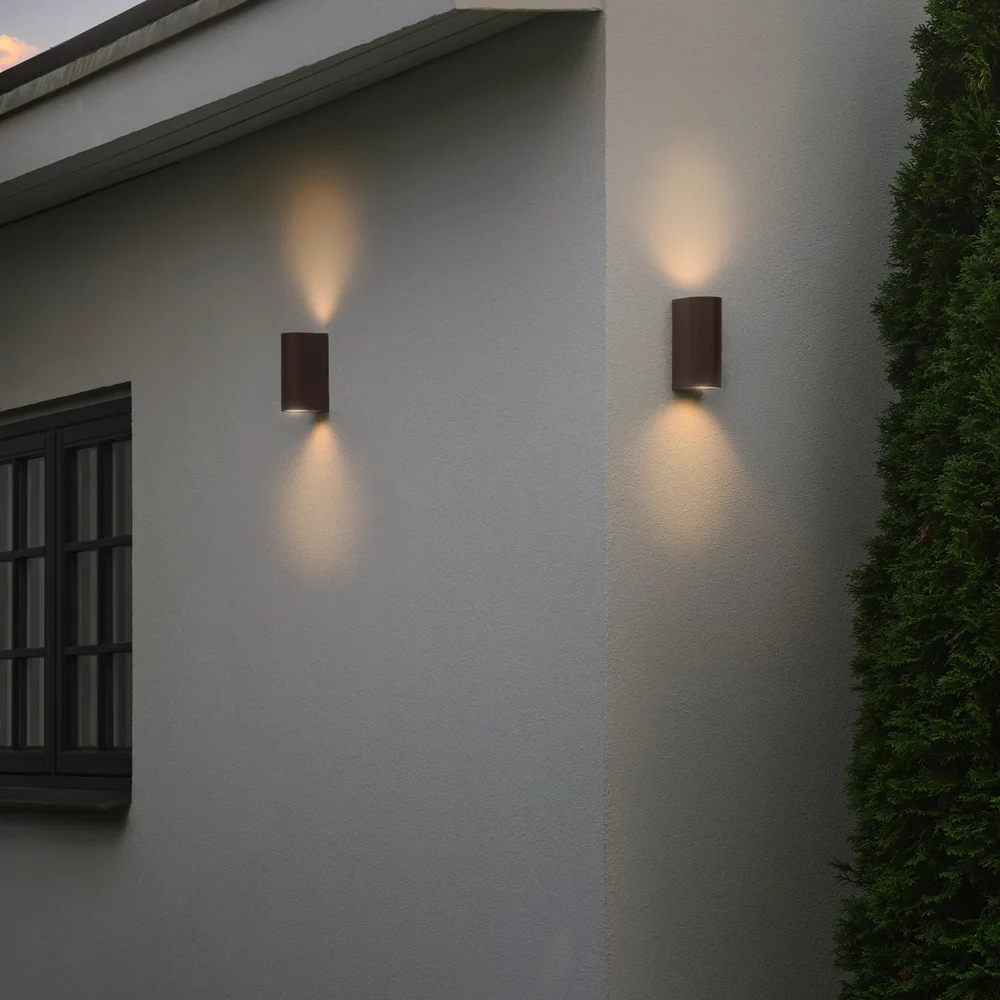 NORDLUX DION DOUBLE VEGGLAMPE RUSTFARGET v:1569668