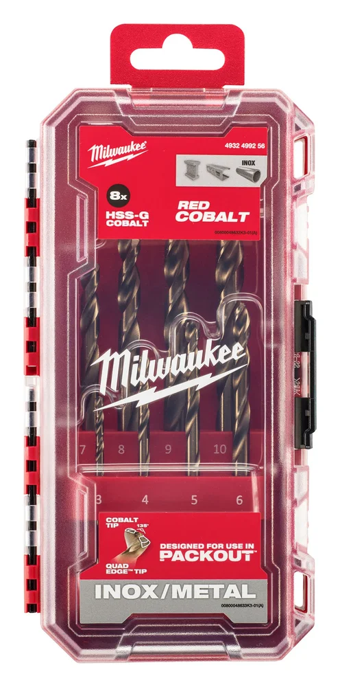 MILWAUKEE METALLBORSETT HSSG-CO POF 8P v:8756277