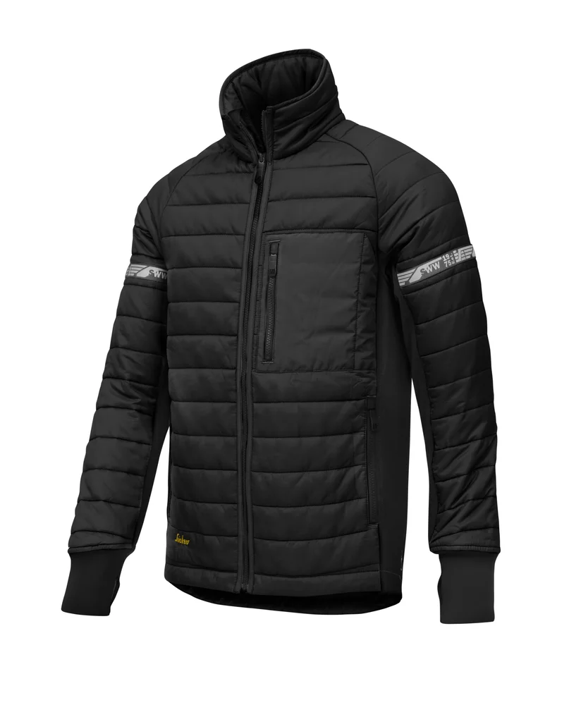 Vinterjakke sort vattert str XS v:9605819