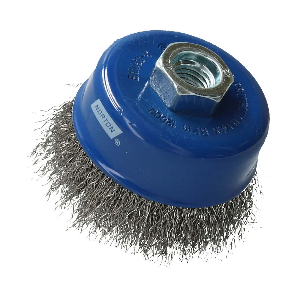 Koppstålbørste bølget tråd 75×40 mm M14 v:2728692