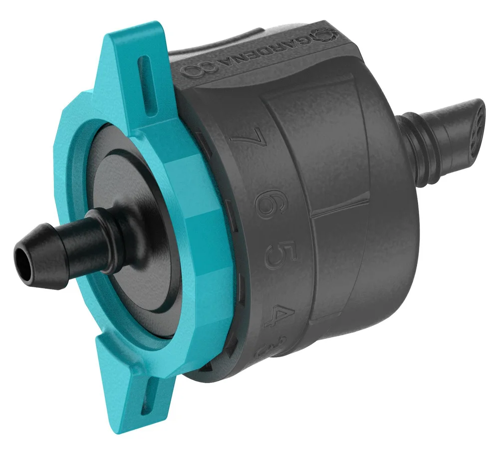 Gardena Dryppspreder, justerbar, trykkregulerende, 1-8 l/h v:5637295 Gardena Dryppspreder, justerbar, trykkregulerende, 1-8 l/h v:5637295