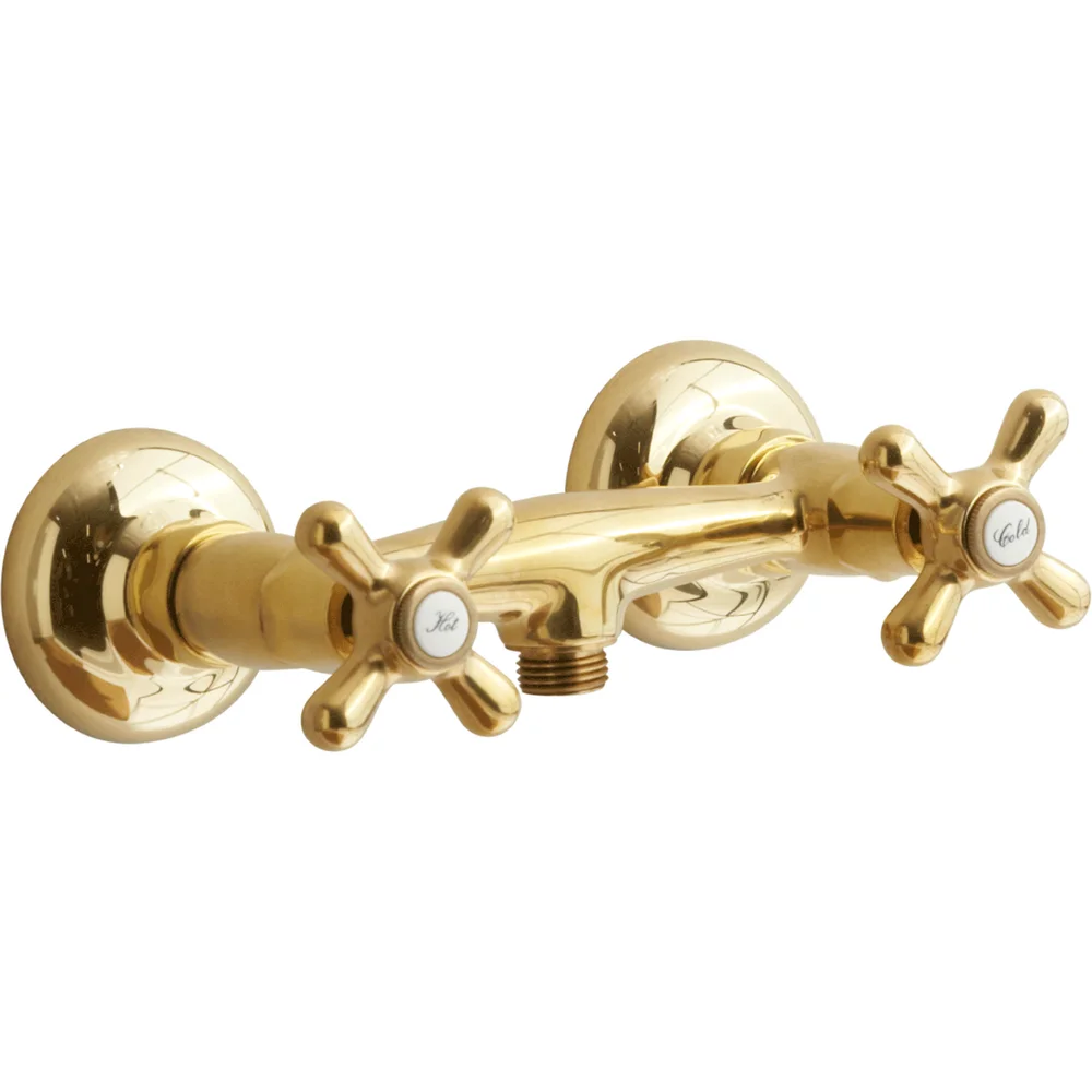 LAVABO RETRO TO-GREPS DUSJBATTERI MASSIV MESSING v:3004000