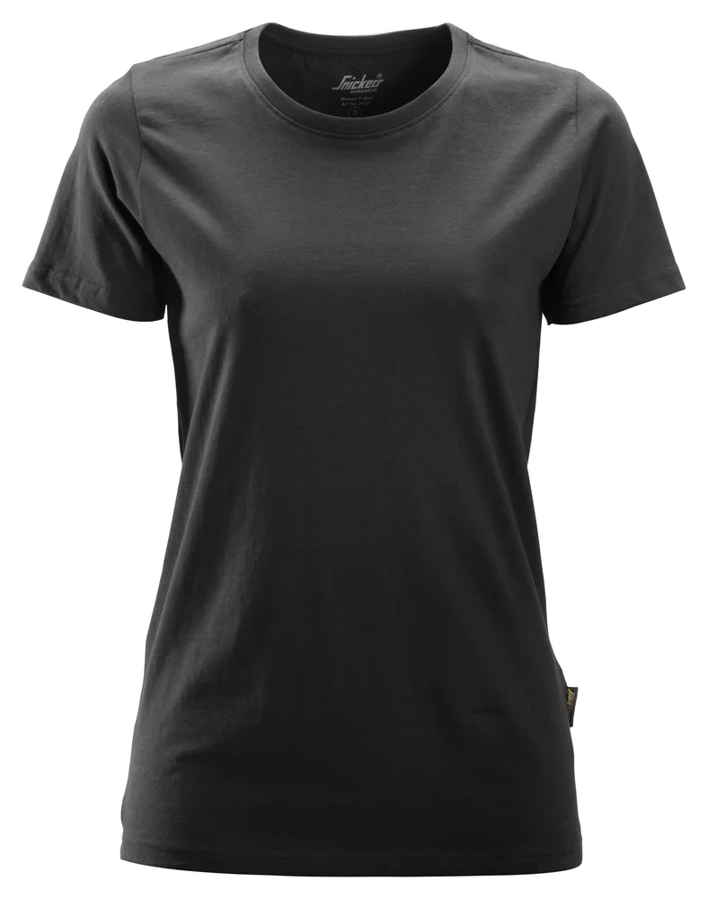 T-skjorte dame bomull sort str XS v:5250144