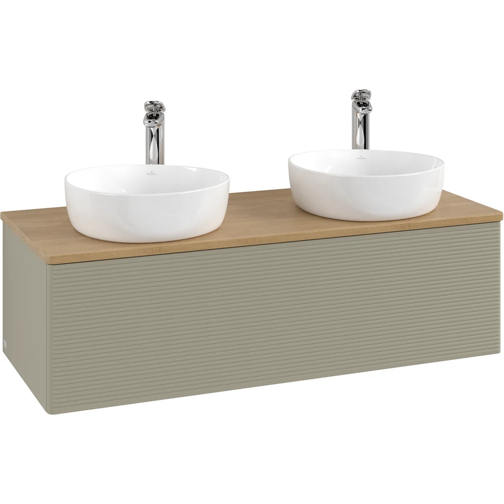 V&B ANTAO SERVANTSKAP 1 SKUFF RILLET 1200X360X500 FOR 2 SERV. M/KRANHULL STENGRÅ/EIK v:1233536