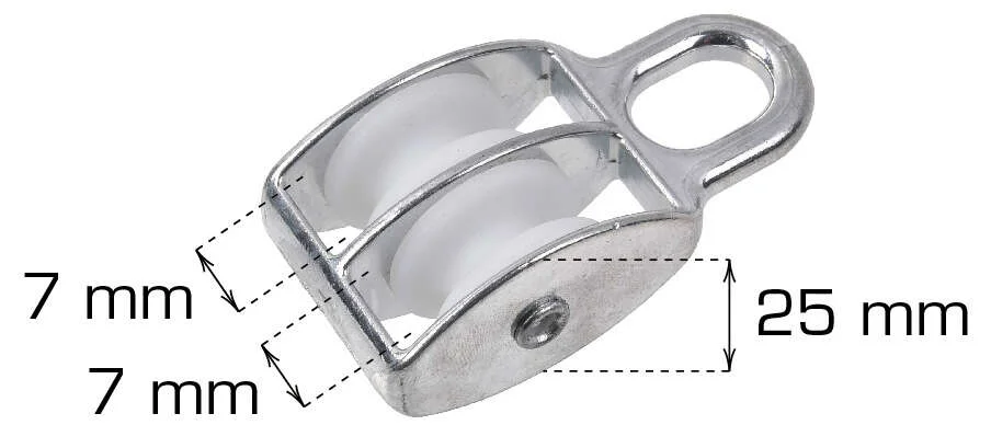 Blokkrulle – dobbel 7mm v:7736483