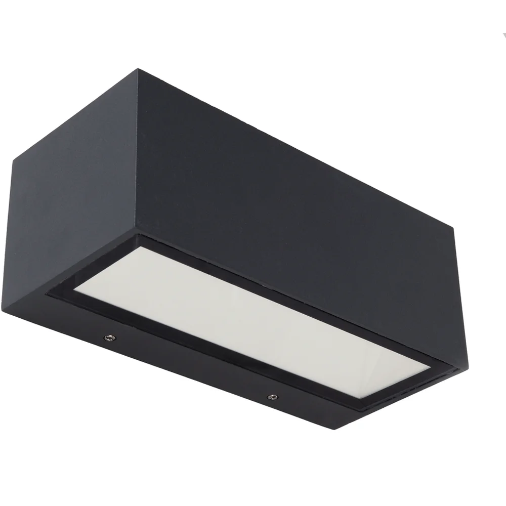 LUTEC ARCHITECTURAL GEMINI VEGGHENGT LAMPE MØRK GRÅ v:4523324 LUTEC ARCHITECTURAL GEMINI VEGGHENGT LAMPE MØRK GRÅ v:4523324