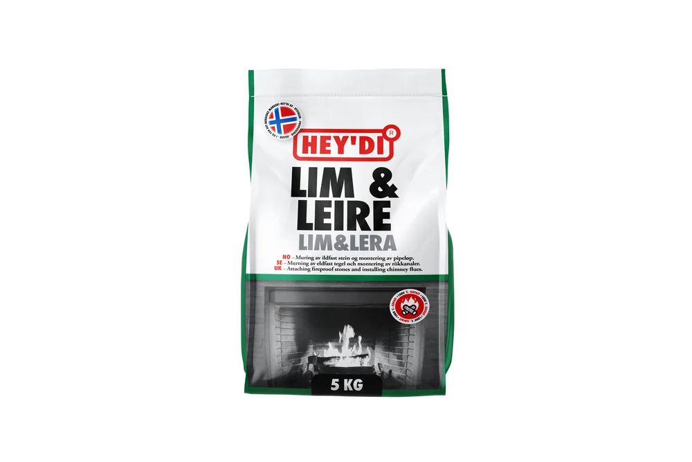 Heydi lim & leire 5kg mørtel v:1992779 Heydi lim & leire 5kg mørtel v:1992779
