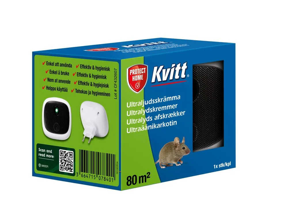 Kvitt Ultralydskremmer 80 kvm v:3828659 Kvitt Ultralydskremmer 80 kvm v:3828659