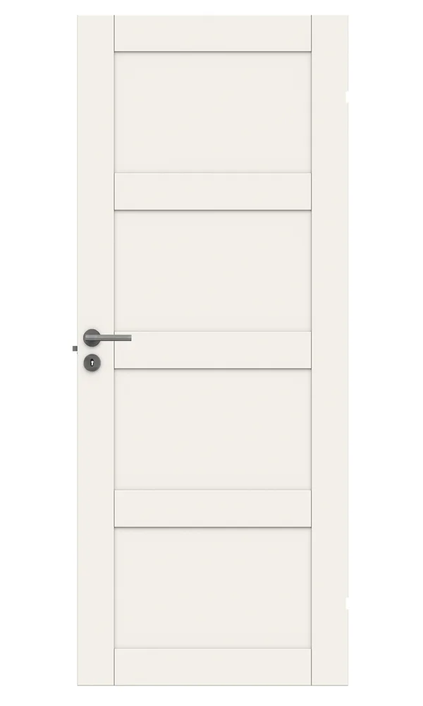 DØR UNIQUE 04L 10X21 KLASSISK HVIT v:4318556