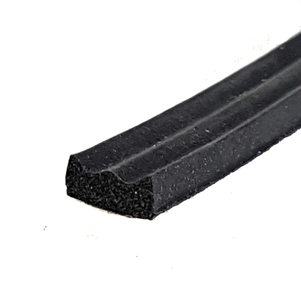 Gummilist e-profil 3x8mm sort v:2656399