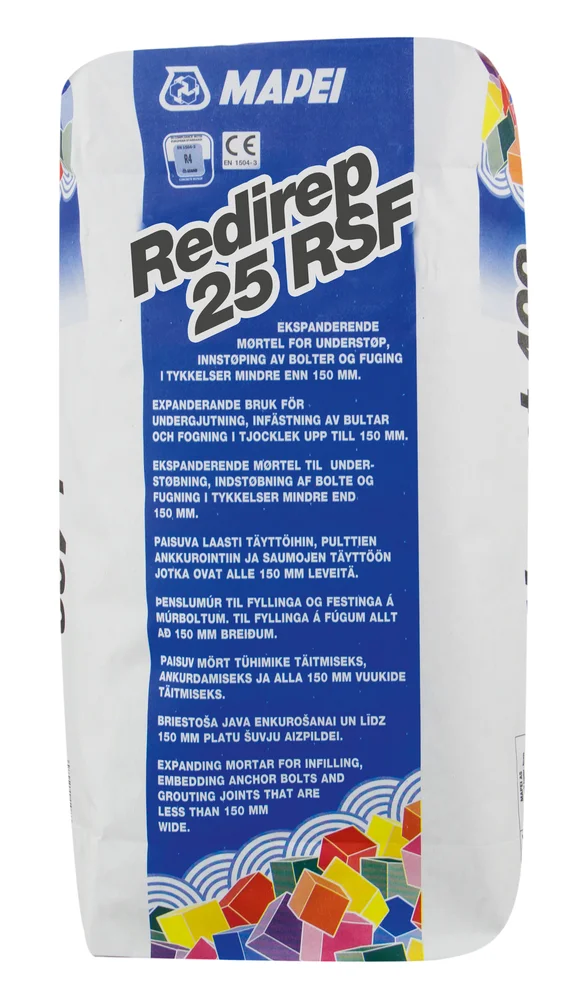 Mørtel reparasjon redirep 25 rsf 25 kg v:7629545