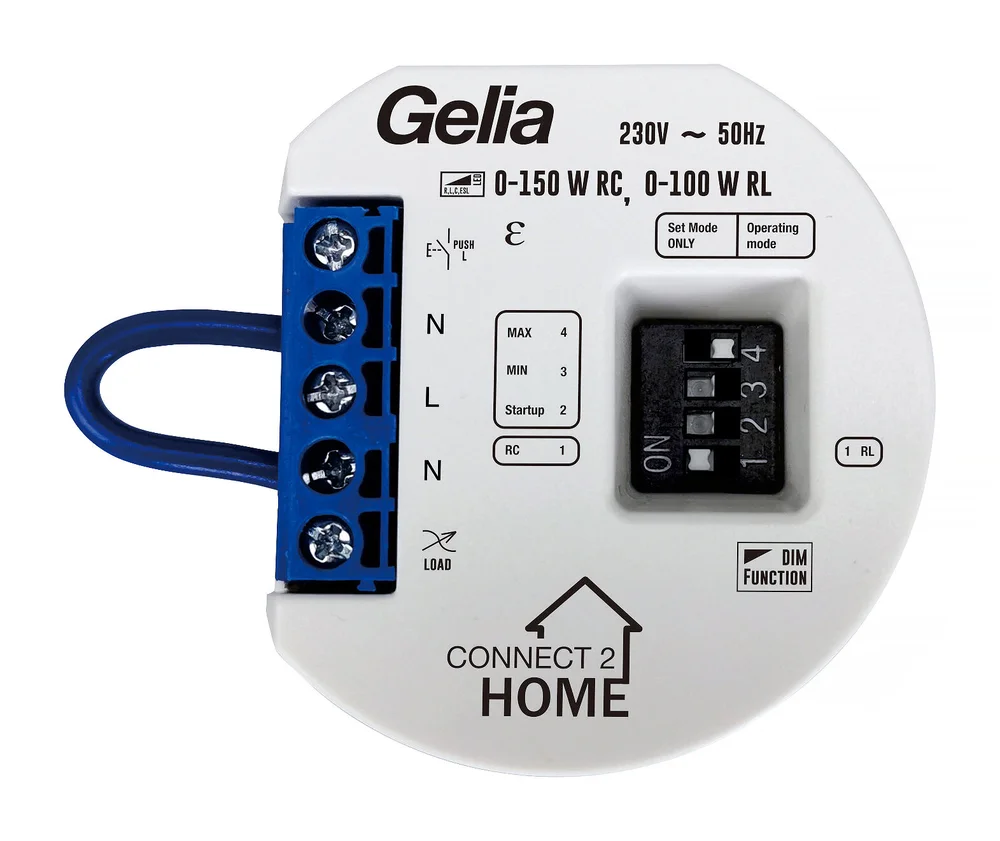 Gelia Boksdimmer, 3-tråd 0-150 W LED, Connect 2 Home v:1454075