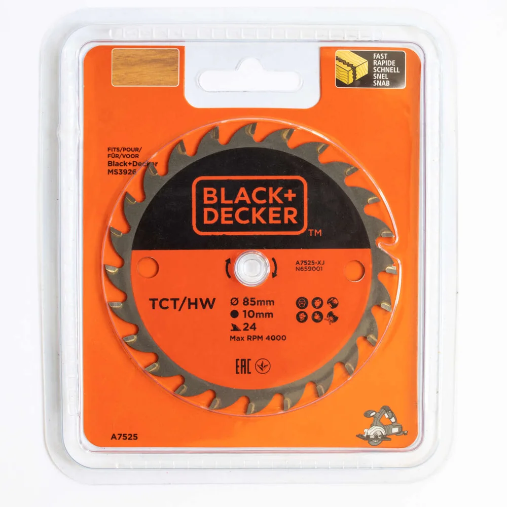 Black+Decker A7525 TCT/HV sirkelsagblad v:5595521