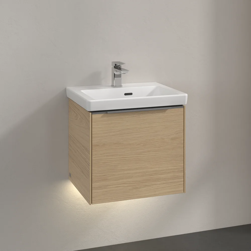V&B SUBWAY 3.0 SERVANTSKAP 47X42 NORDIC OAK M/LYS HÅNDTAK I KROM v:3651779