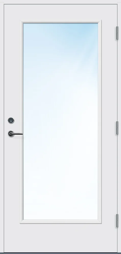 Ytterdør Lier hvit høyre 90×200 cm v:8015513 Ytterdør Lier hvit høyre 90×200 cm v:8015513