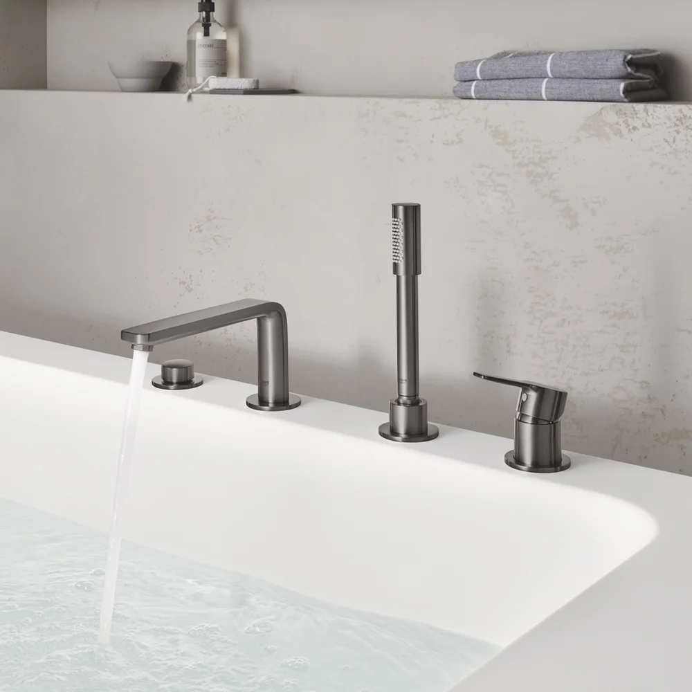 GROHE LINEARE 4-HULLS BADEKARBATTERI BØRSTET HARD GRAFITT v:5845992 GROHE LINEARE 4-HULLS BADEKARBATTERI BØRSTET HARD GRAFITT v:5845992