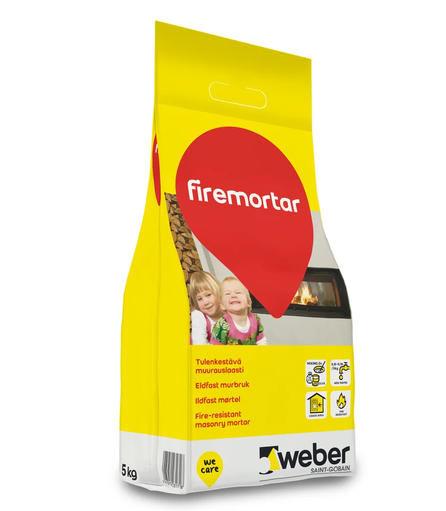 WEBER FIRE MORTAR 5KG ILDFASTMØRTEL v:6672361