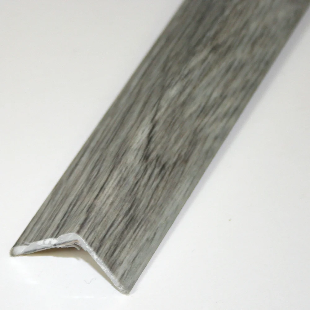 Trappenese nr 9.1 selvklebende aluminium 1 meter eik lys grå v:9186008