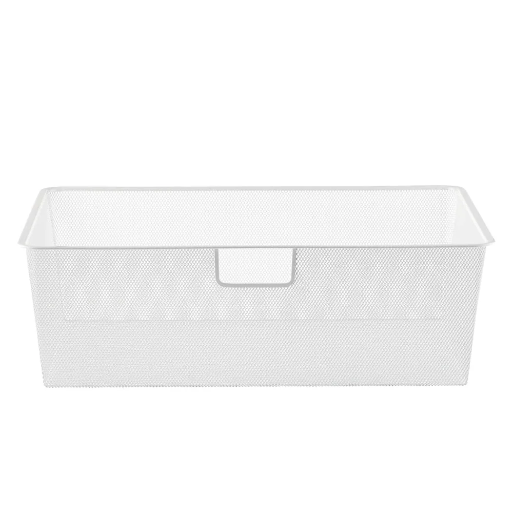 Elfa meshkurv for hvit uttrekksramme B:60 D:40 H:18 cm v:2382787 Elfa meshkurv for hvit uttrekksramme B:60 D:40 H:18 cm v:2382787
