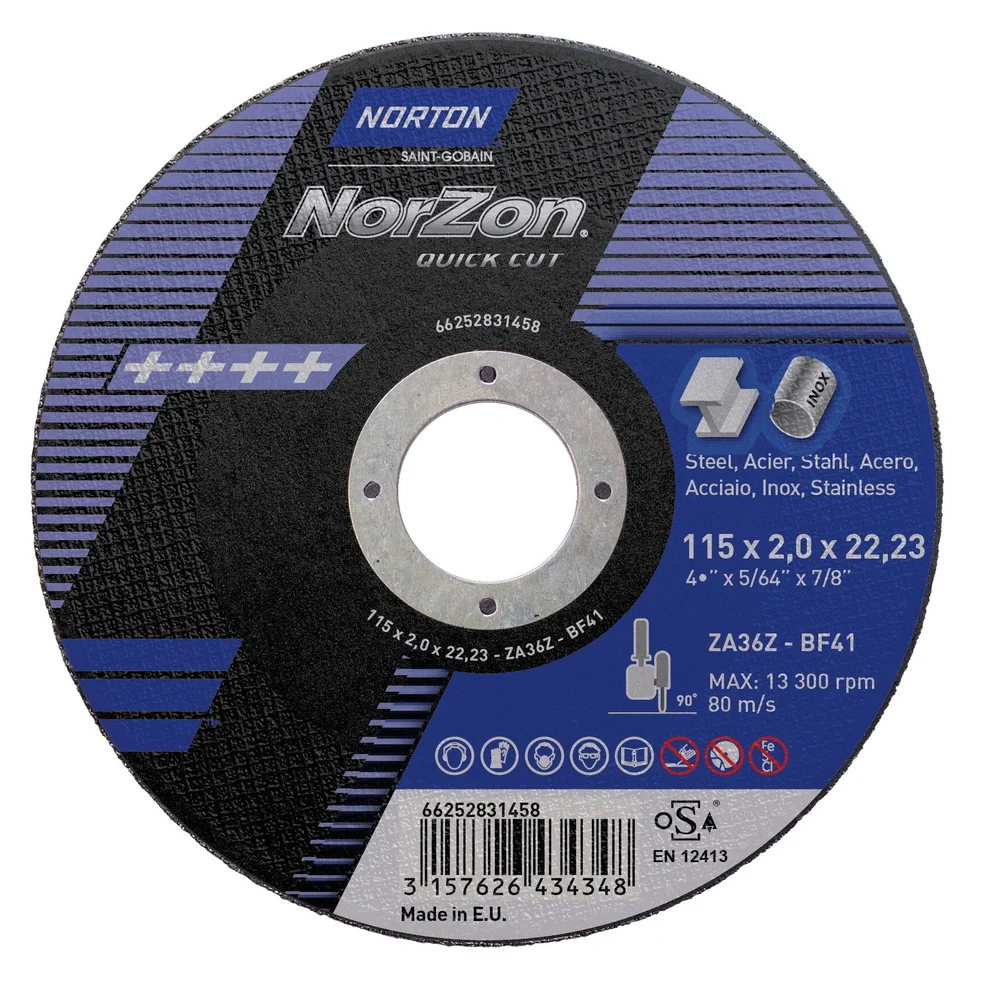 KAPPESKIVE INOX NORZON QUICK CUT v:6085315 KAPPESKIVE INOX NORZON QUICK CUT v:6085315