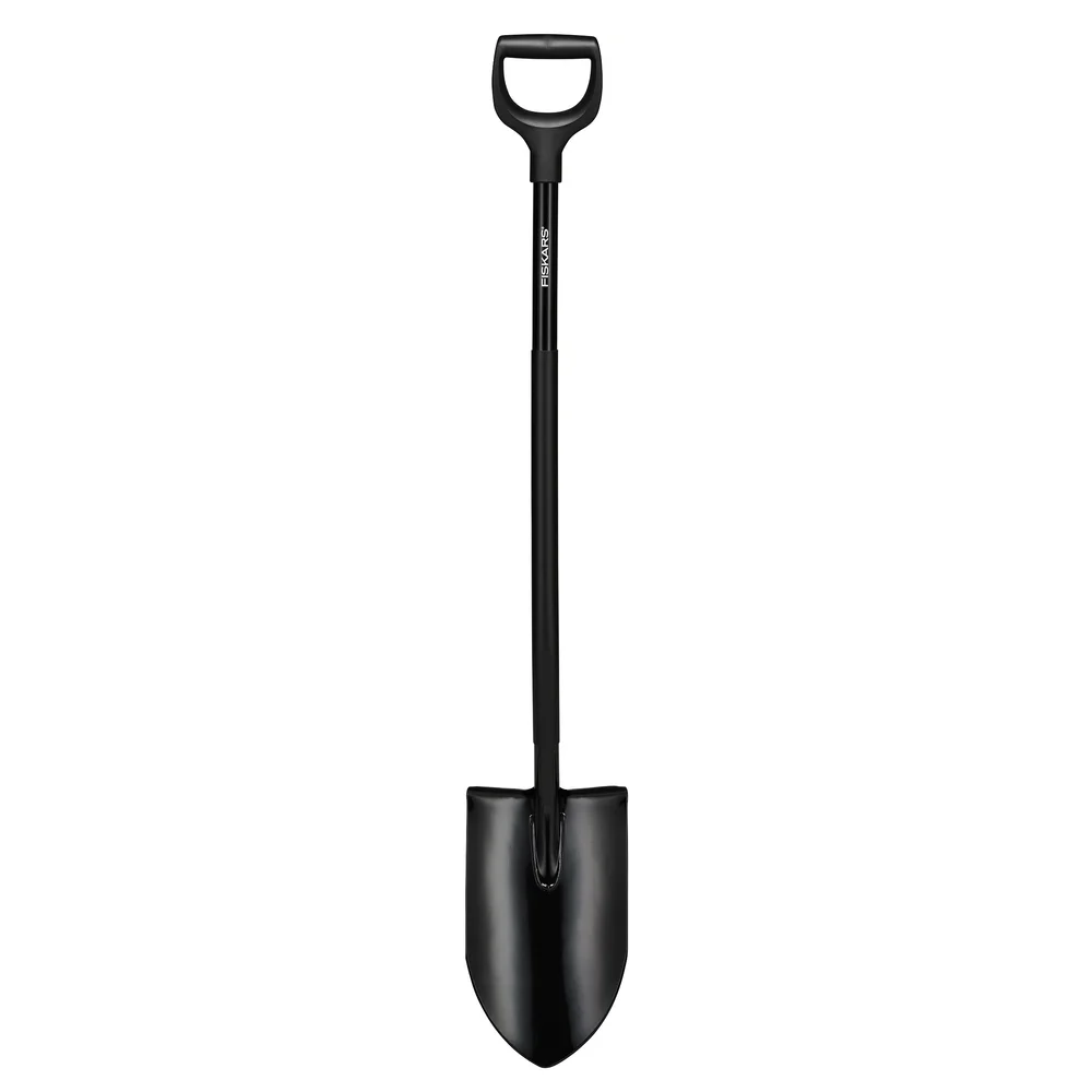 Fiskars Spade Ergonomisk Pro, spiss svart, XL v:4757261