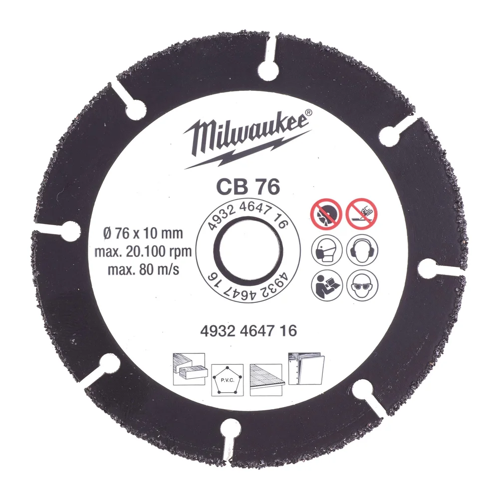 Milwaukee Karbidskive, 76×10 mm v:4303617