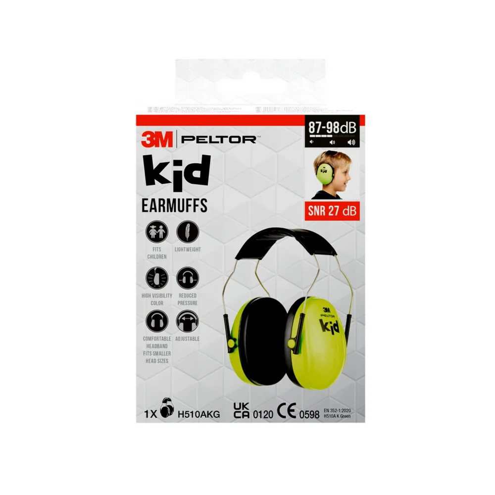 ØREKLOKKE GRØNN PELTOR KID v:8407302 ØREKLOKKE GRØNN PELTOR KID v:8407302