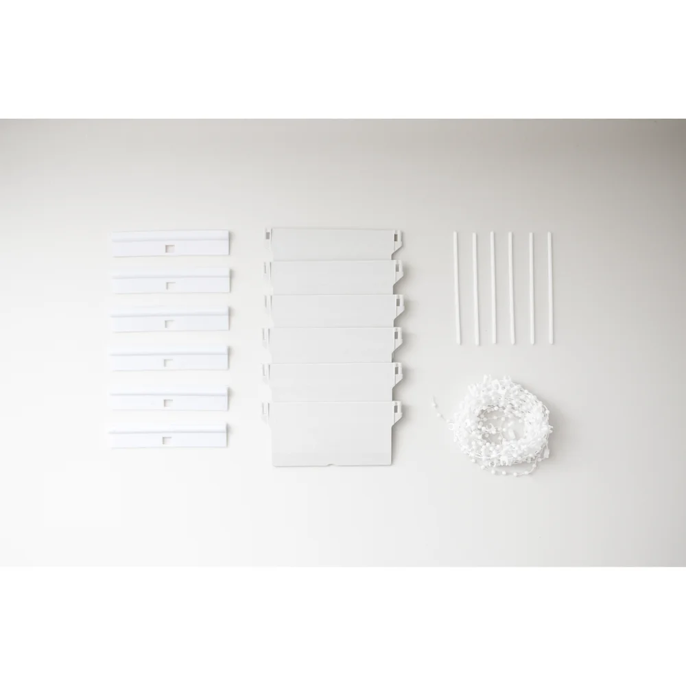 DEBEL KIT TIL LAMELLGARDIN HVIT 89MM v:7540830