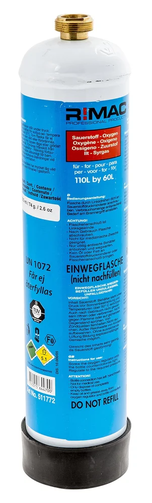 CFH Oksygenflaske, 930 ml v:9811572