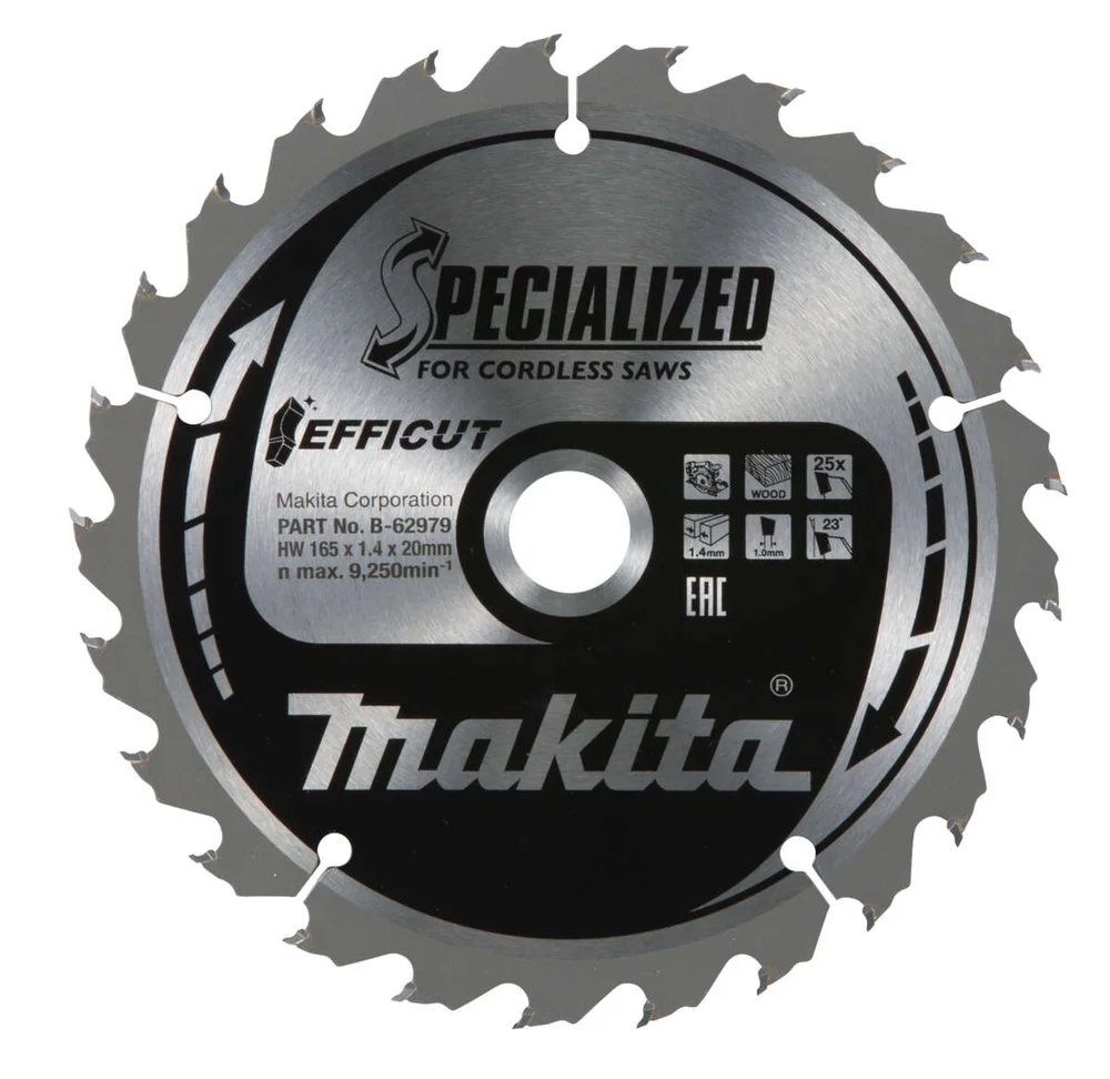 Makita E-08894 sirkelsagblad Efficut v:8278757