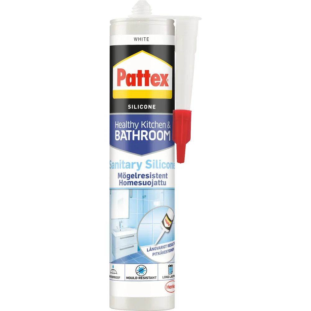 PATTEX SILIKONFUGE SANITET HVIT 280ML v:8677627