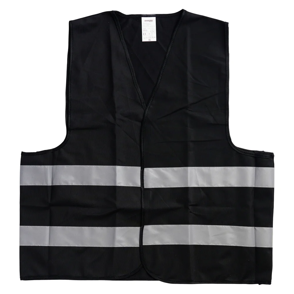 RAWLINK REFLEKSVEST XL SORT/SØLV v:1597323